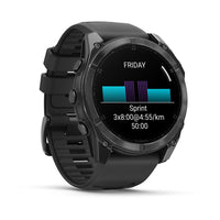 Garmin fēnix® 8 51 mm AMOLED GPS Multisport Smartwatch-Slate grey(black band) | 010-02905-00