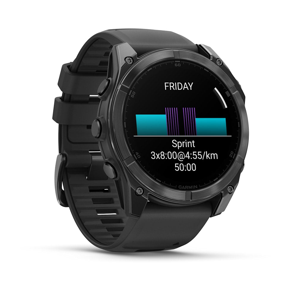 Garmin fēnix® 8 51 mm AMOLED GPS Multisport Smartwatch-Slate grey(black band) | 010-02905-00
