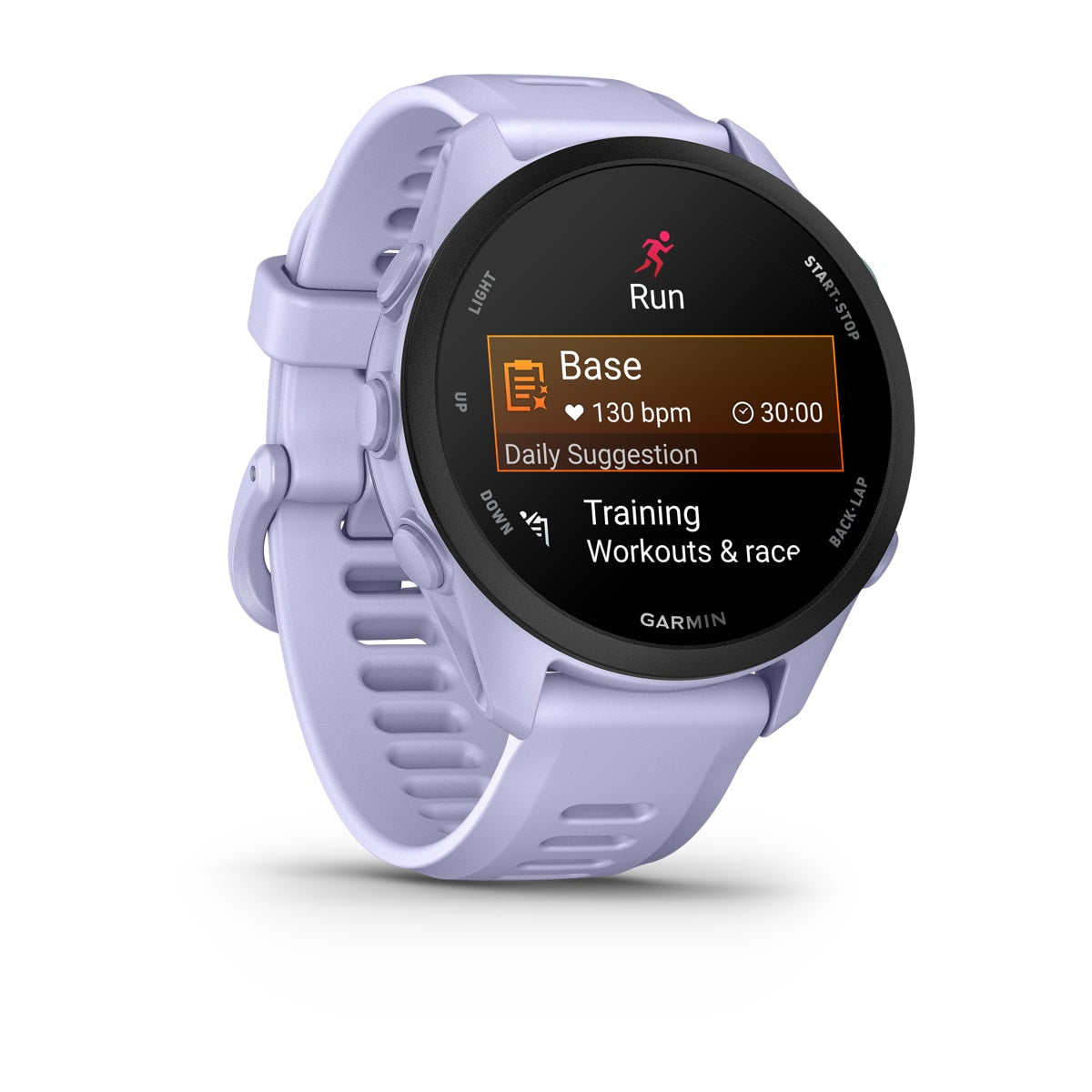 Garmin Forerunner 70 GPS Running Smartwatch - angled left-front view