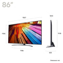 LG 86 Inch UT81 UHD TV 2024 | 86UT81006LA.AEK LG TV Euronics Ireland