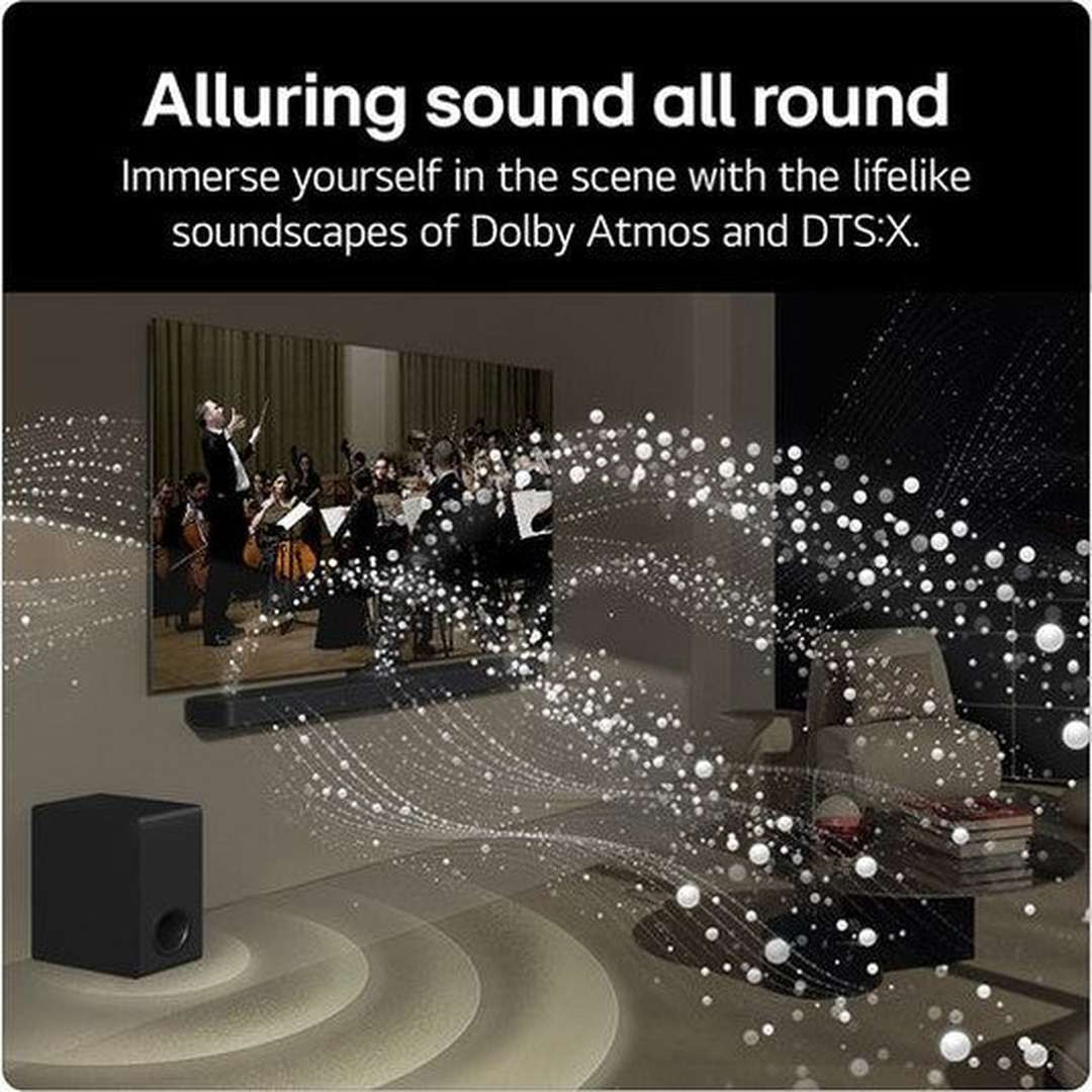 LG Wireless Sound Bar with Dolby Atmos | US70TR.AGBRLLK LG Soundbar Euronics Ireland