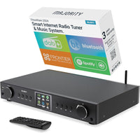 Majority Fitzwilliam 2024 Internet Radio Tuner, Black - product image 1