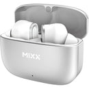 Mixx Streambuds Custom 1 TWS Earphonce Silver White | SBCU-01-SW-363 Mixx Euronics Ireland