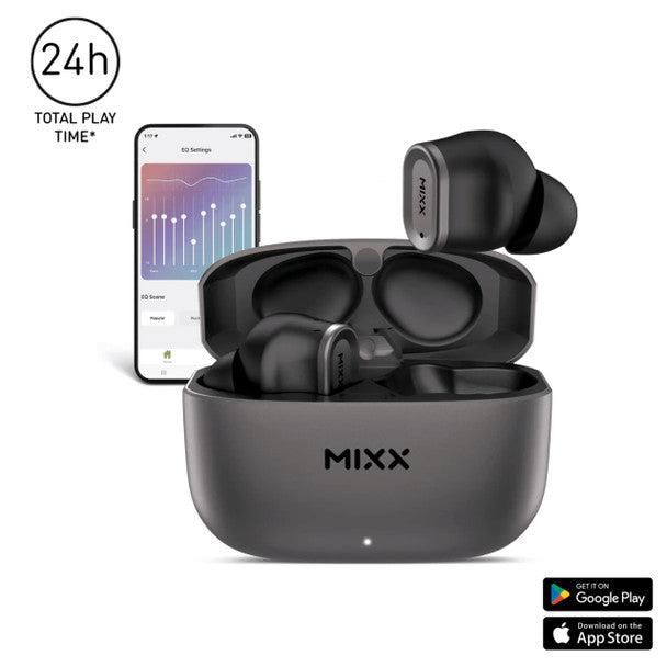 Mixx Streambuds Custom 1 TWS Earphones Black  | SBCU-01-BK-362