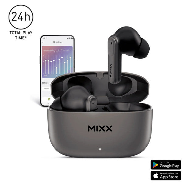 Mixx Streambuds Custom 3 TWS Earphones Black  | SBCU-03-BK-368