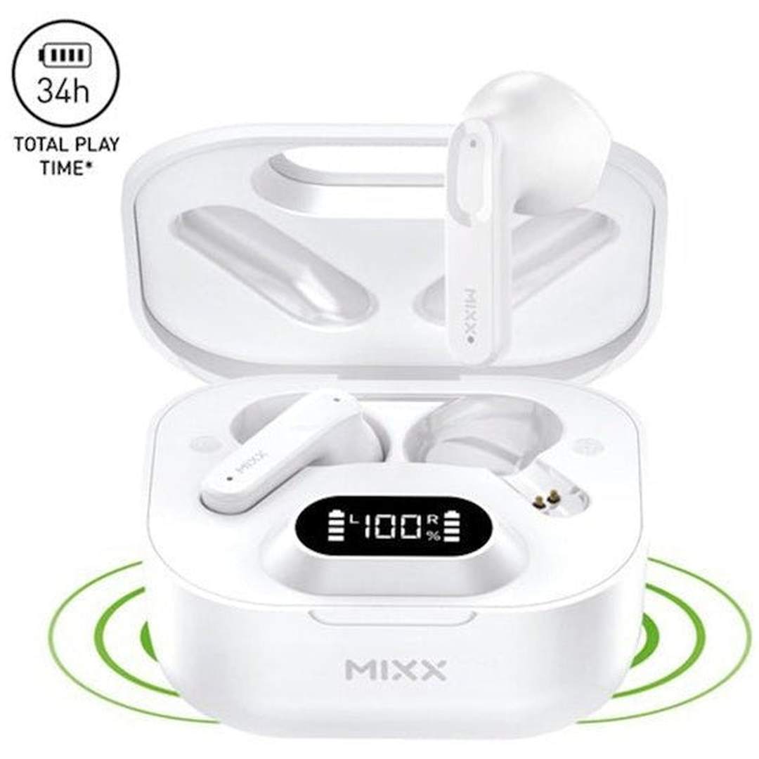 Mixx StreamBuds Hybrid Charge 2 TWS White | SBHB-02-WH-447 Mixx Euronics Ireland