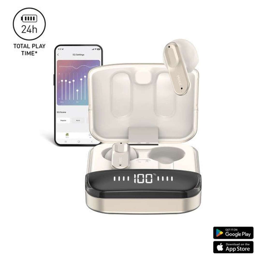 Mixx Streambuds Ultra Hybrids TWS Earphones Silver White | SBUL-HY-SW-375 Mixx Euronics Ireland
