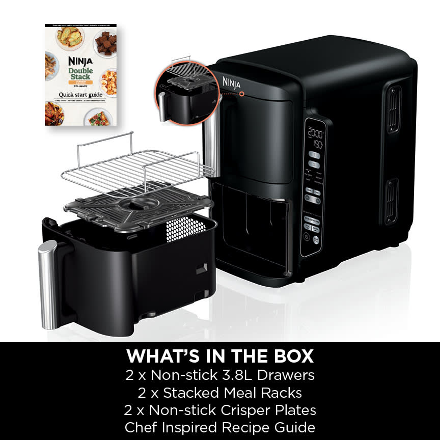 Ninja Double Stack 2-Drawer Air Fryer 7.6L – SL300UK Ninja Euronics Ireland