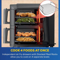 Ninja Double Stack XL 2 Drawer Air Fryer 9.5L | SL400UK Ninja Air Fryer Euronics Ireland