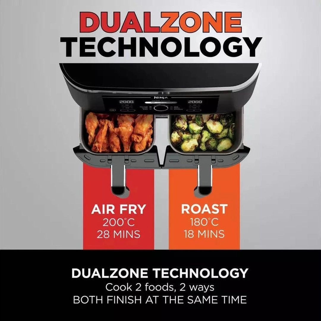 Ninja Foodi 4-in-1 Dual Zone Air Fryer 7.6L | AF200UK Ninja Air Fryer Euronics Ireland