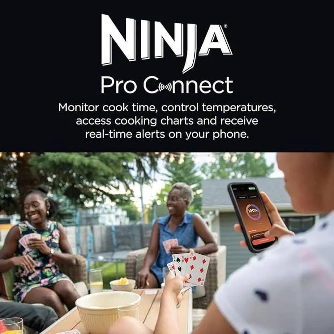 Ninja Woodfire Pro Connect XL Electric BBQ Grill & Smoker | OG901UK Ninja Grill Euronics Ireland