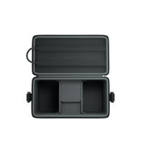 Hyperice Normatec Carry Case, black, open empty interior view