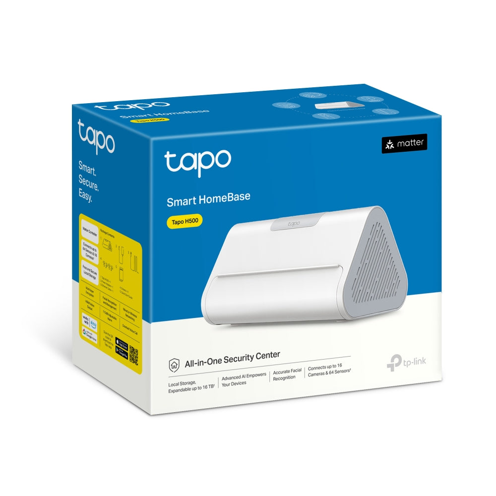 Tapo H500 Smart HomeBase — retail packaging