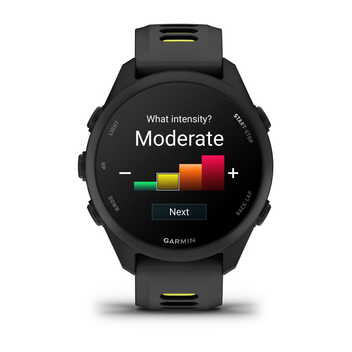 Garmin Forerunner 170 Music GPS Running Smartwatch - display screen