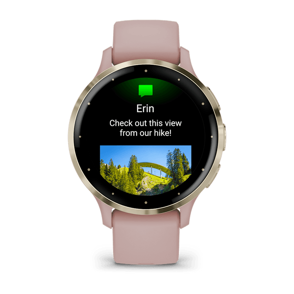 Garmin Venu 3s Smartwatch - Soft Gold - Rose Case | 49-GAR-010-02785-03