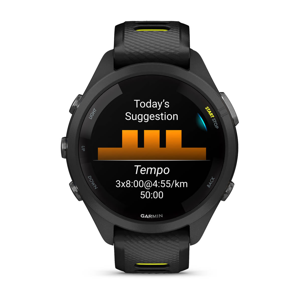 Garmin Forerunner 265S Music GPS Running Smartwatch - display screen