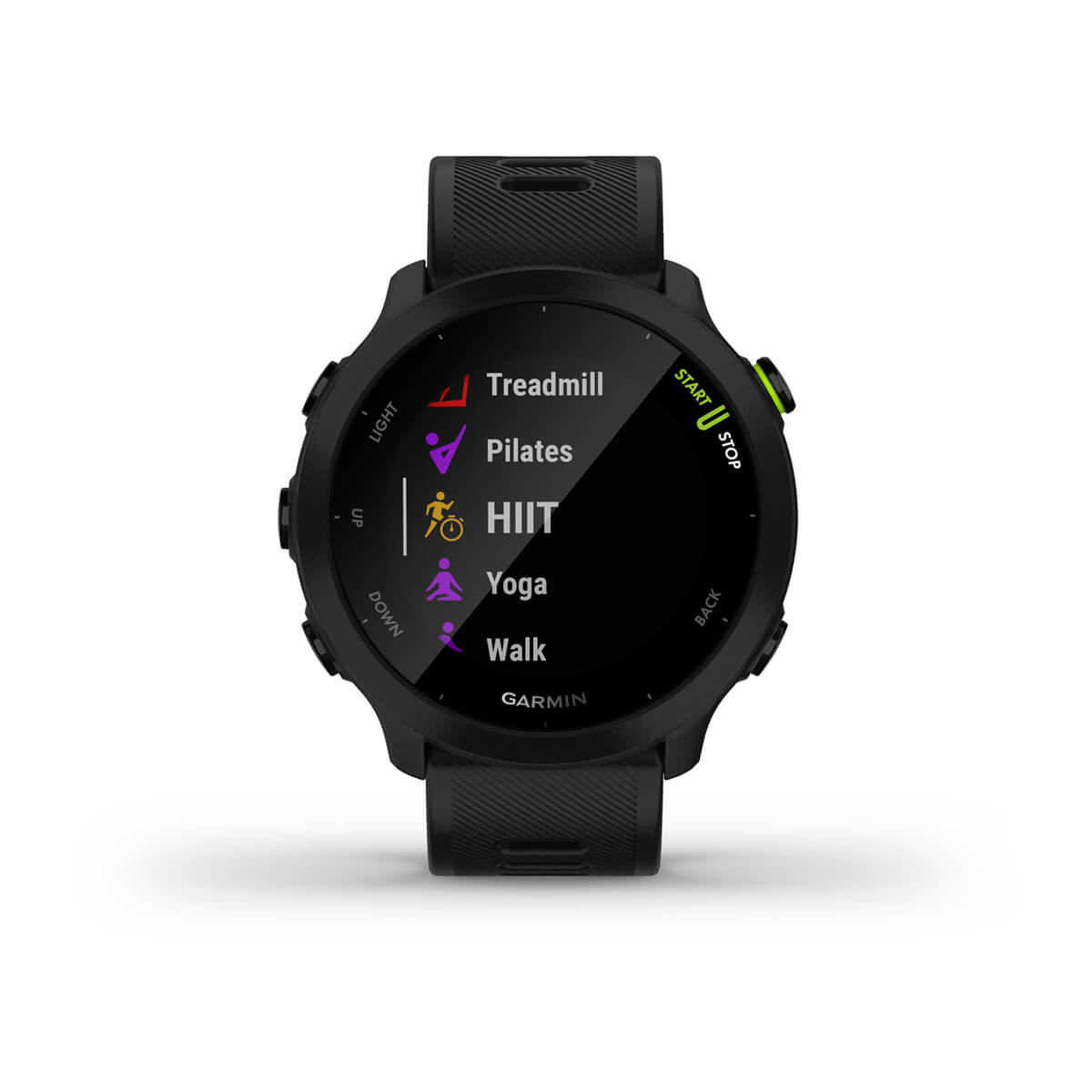 Garmin Forerunner 55 GPS Running Smartwatch - display screen