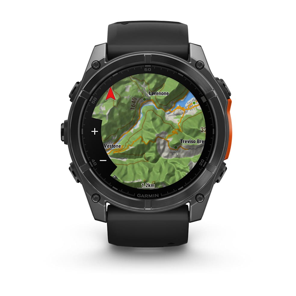 Garmin fēnix® 8 51 mm AMOLED GPS Multisport Smartwatch-Slate grey(black band) | 010-02905-00