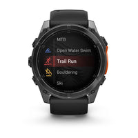 Garmin fēnix® 8 51 mm AMOLED GPS Multisport Smartwatch-Slate grey(black band) | 010-02905-00