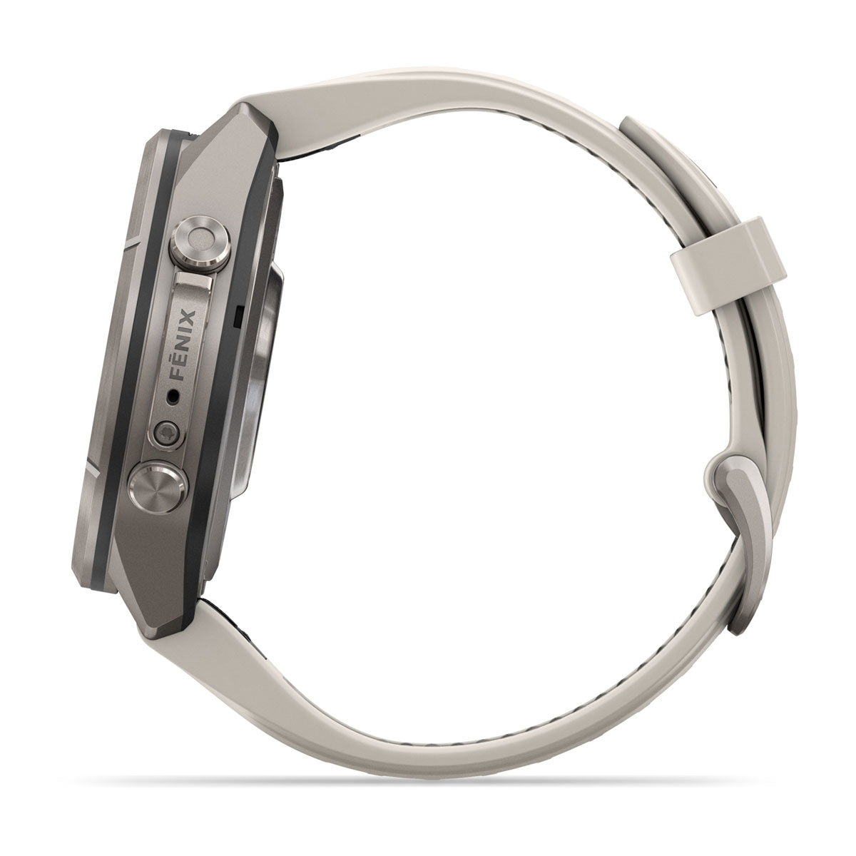 Garmin fenix 9 Pro inReach 43mm AMOLED Sapphire GPS Smartwatch - side view