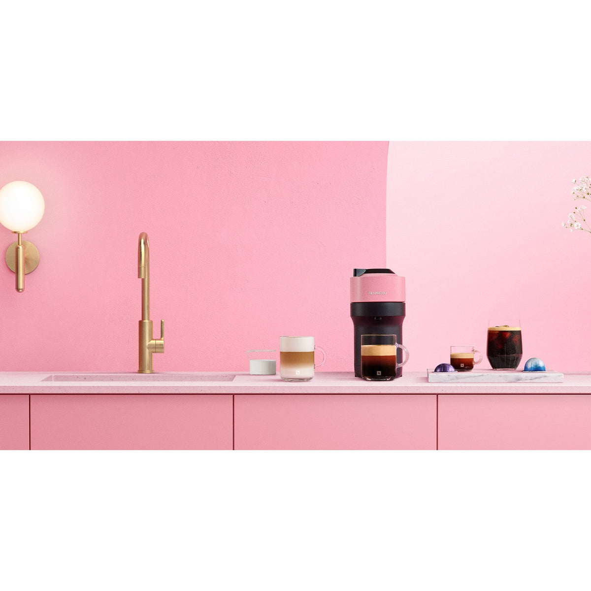 De’Longhi Nespresso Vertuo Pop Capsule Coffee Machine - Pink – view 19