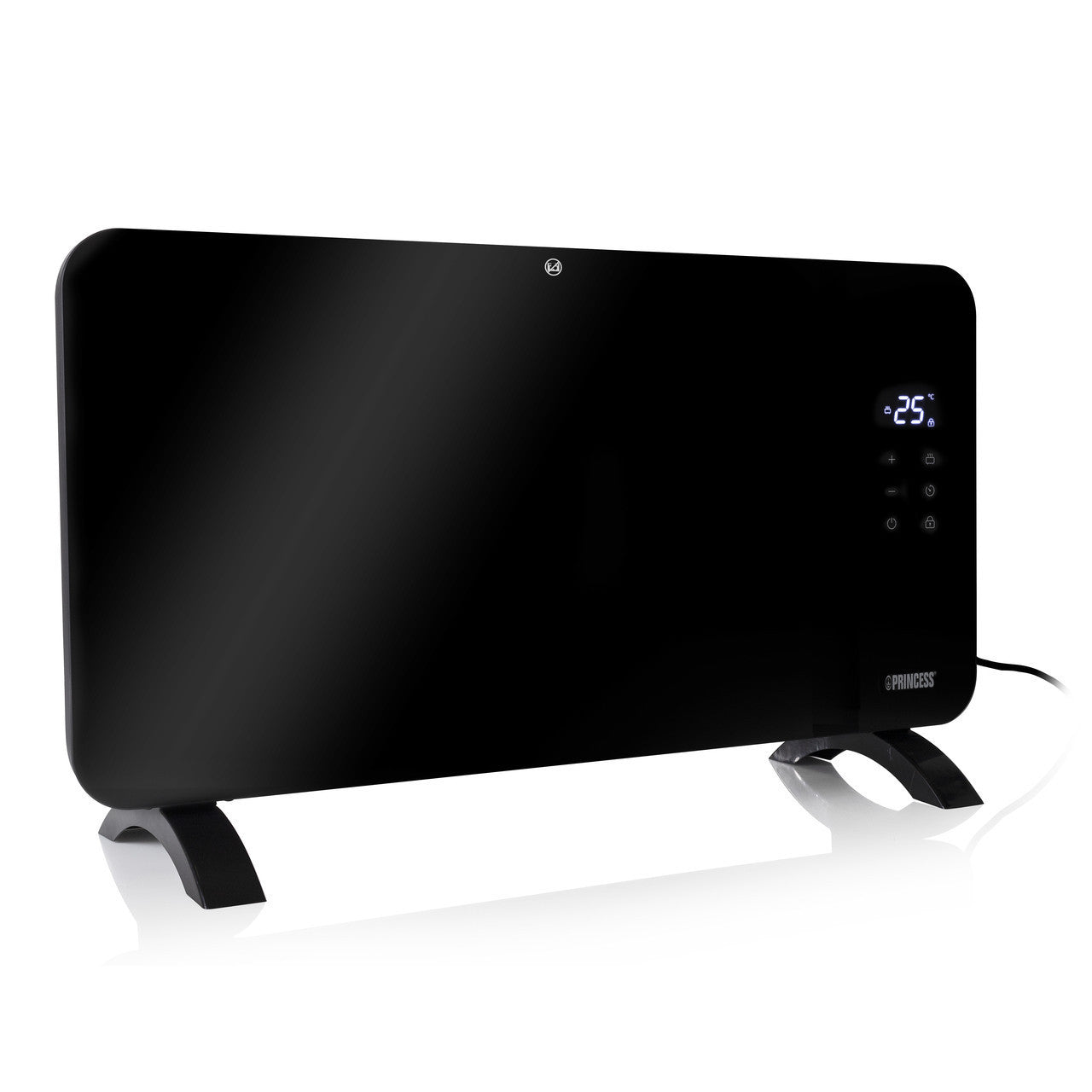 Princess 1500W Smart Glass Panel Heater Black | 01.348150.02.PRO