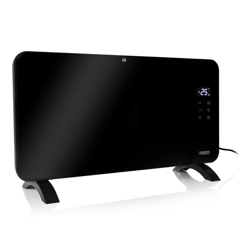 Princess 1500W Smart Glass Panel Heater Black | 01.348150.02.PRO