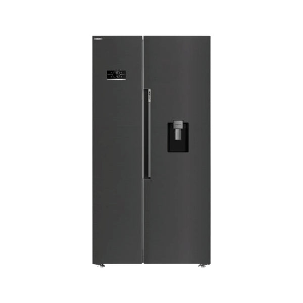 Beko Freestanding American Style Fridge Freezer with HarvestFresh™ Black Steel| ASD2442VPZ Beko Fridge Freezer Euronics Ireland