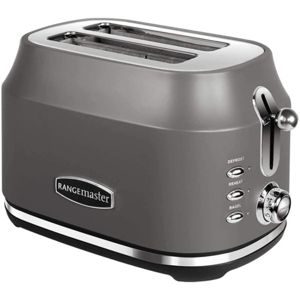 Rangemaster Classic 2 Slice Grey Toaster | RMCL2S201GY Rangemaster Toaster Euronics Ireland