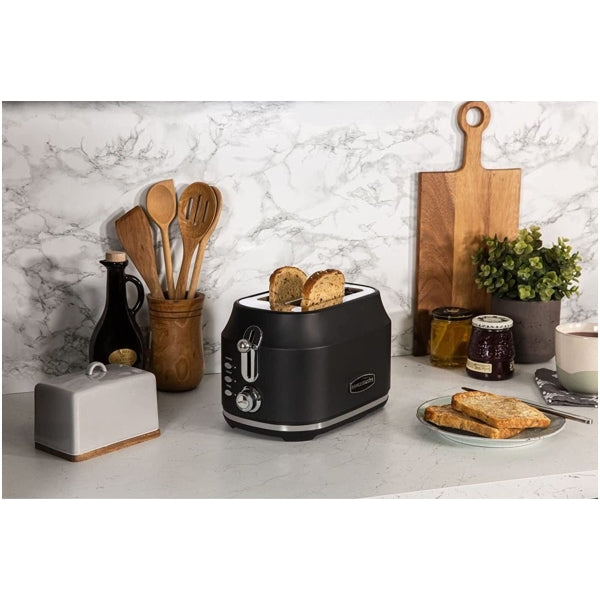 Rangemaster Classic 2 Slice Black Toaster | RMCL2S201BK