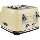 Rangemaster Classic 4 Slice Cream Toaster | RMCL4S201CM Rangemaster Toaster Euronics Ireland