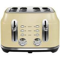 Rangemaster Classic 4 Slice Cream Toaster | RMCL4S201CM Rangemaster Toaster Euronics Ireland