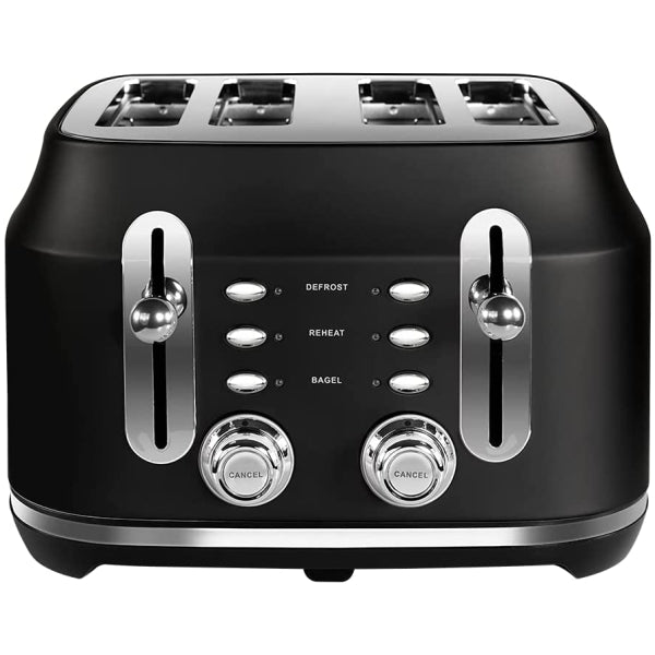 Rangemaster Classic 4 Slice Black Toaster | RMCL4S201BK