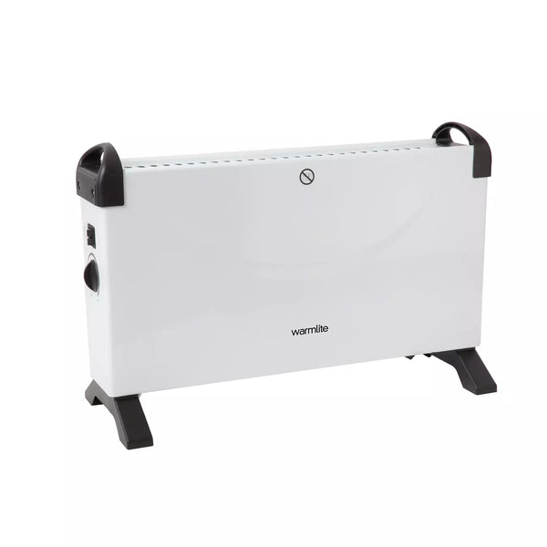 Warmlite WL41007 2000W convection heater in white - clean studio front view