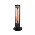 Warmlite WL42013 1kW carbon infrared heater in black - clean studio front view