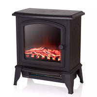 Warmlite Mable WL46021 compact black electric stove fire - front product view