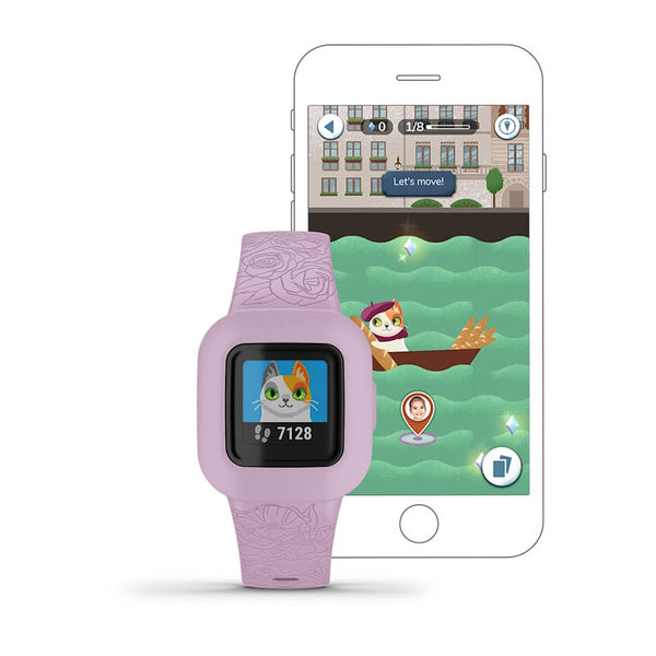 GARMIN VIVOFIT JR 3, WW - LILAC FLORAL Smart Watch – view 2