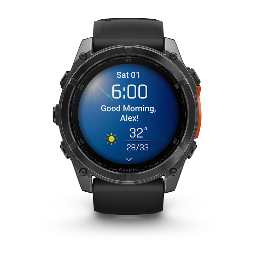 Garmin fēnix® 8 51 mm AMOLED GPS Multisport Smartwatch-Slate grey(black band) | 010-02905-00