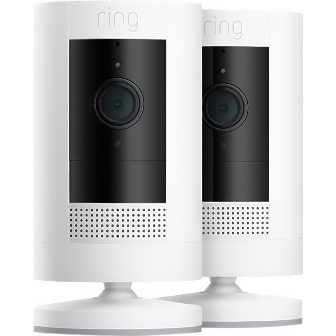 Ring Battery Stick Up Cam Camera 2 Pack - White | B0CGCBBJRM Ring Euronics Ireland