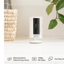 Ring Full HD Stick Up Camera | Battery Powered | White Ring Smart Camera Euronics Ireland