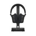 Sennheiser RS 275 TV Headphones with BTA 1 Transmitter Bundle — headphones on charging dock