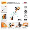 Flymo 18V EasiWeeder KIT Cordless Weeding Brush | 970720301 Flymo Garden Accessories Euronics Ireland
