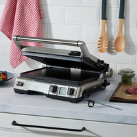 Sage 2400W Cast Aluminium Non-stick Smart Grill Pro - Brushed Stainless Steel| BGR840BSS Sage Grill Euronics Ireland