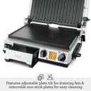 Sage 2400W Cast Aluminium Non-stick Smart Grill Pro - Brushed Stainless Steel| BGR840BSS Sage Grill Euronics Ireland