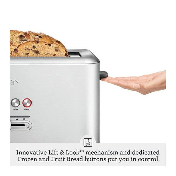 Sage Smart 4-Slice Toaster, Silver | BTA845UK Sage Toaster Euronics Ireland
