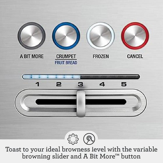 Sage Smart 4-Slice Toaster, Silver | BTA845UK Sage Toaster Euronics Ireland