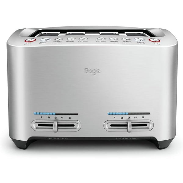 Sage Smart 4-Slice Toaster, Silver | BTA845UK Sage Toaster Euronics Ireland
