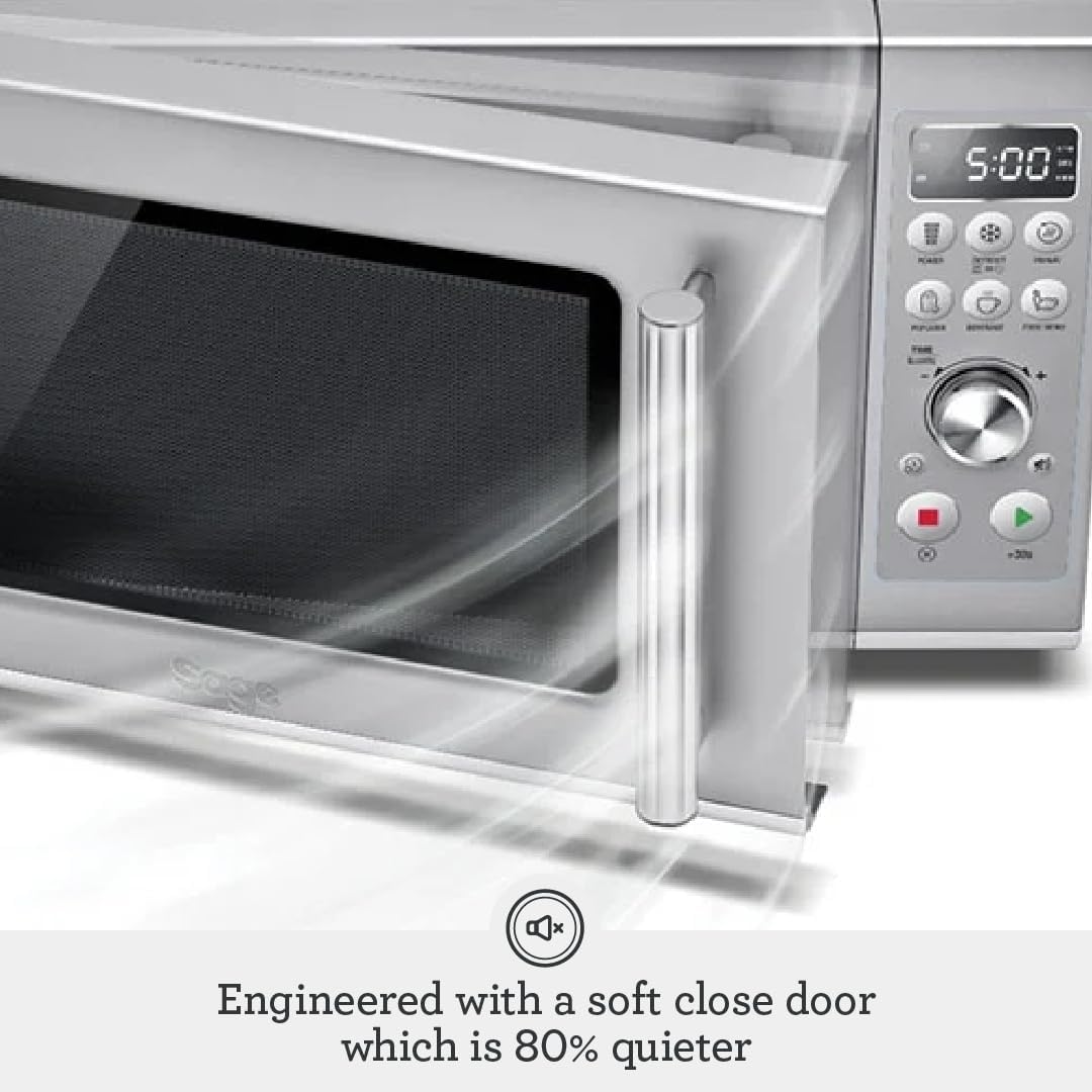 Sage the Compact Wave Soft Close Microwave Oven, Silver | SMO650SIL4GEU1 Sage Microwave Euronics Ireland