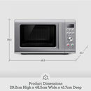 Sage the Compact Wave Soft Close Microwave Oven, Silver | SMO650SIL4GEU1 Sage Microwave Euronics Ireland