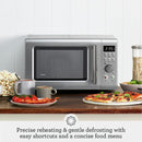 Sage the Compact Wave Soft Close Microwave Oven, Silver | SMO650SIL4GEU1 Sage Microwave Euronics Ireland